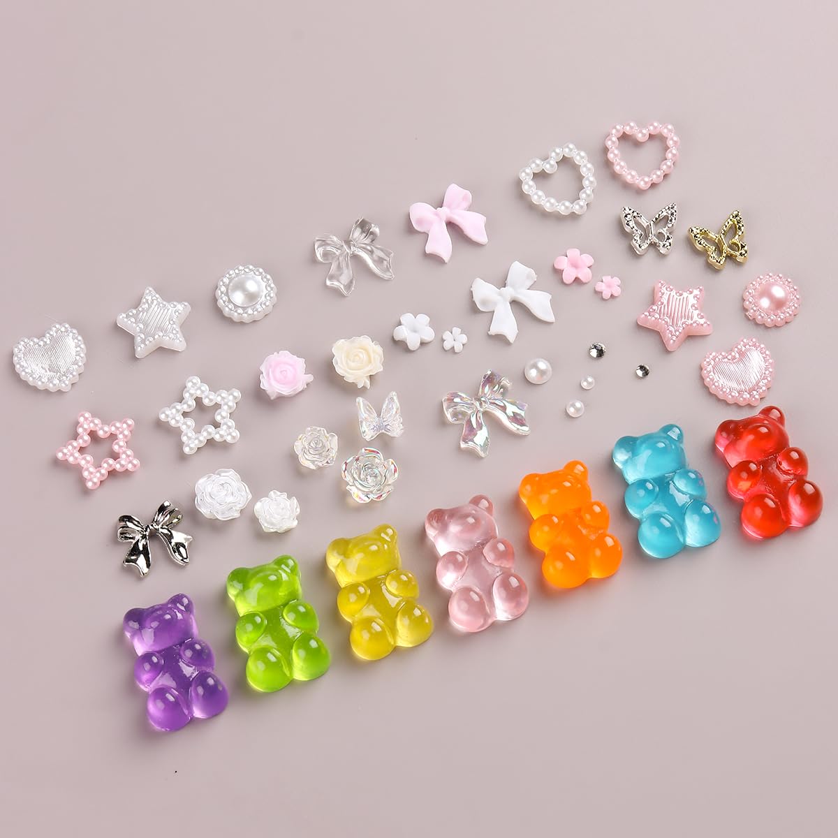 Charms Fcozpjk 3D Papillons : touche légère pour des décorations d’ongles aériennes
