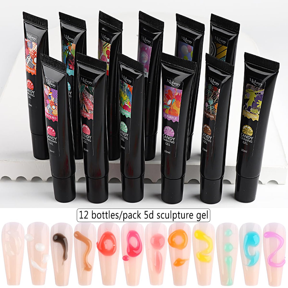 Palette 12 couleurs Fcozpjk pour ongles variés et personnalisés.