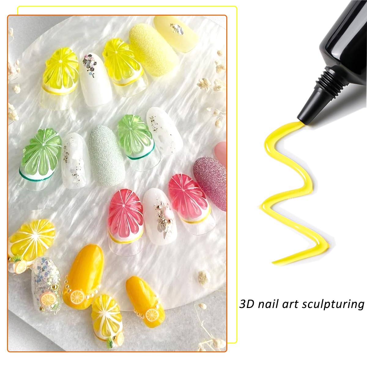 Dessins gel Fcozpjk: lignes, cœurs et fleurs précis.