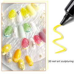 Dessins gel Fcozpjk: lignes, cœurs et fleurs précis.