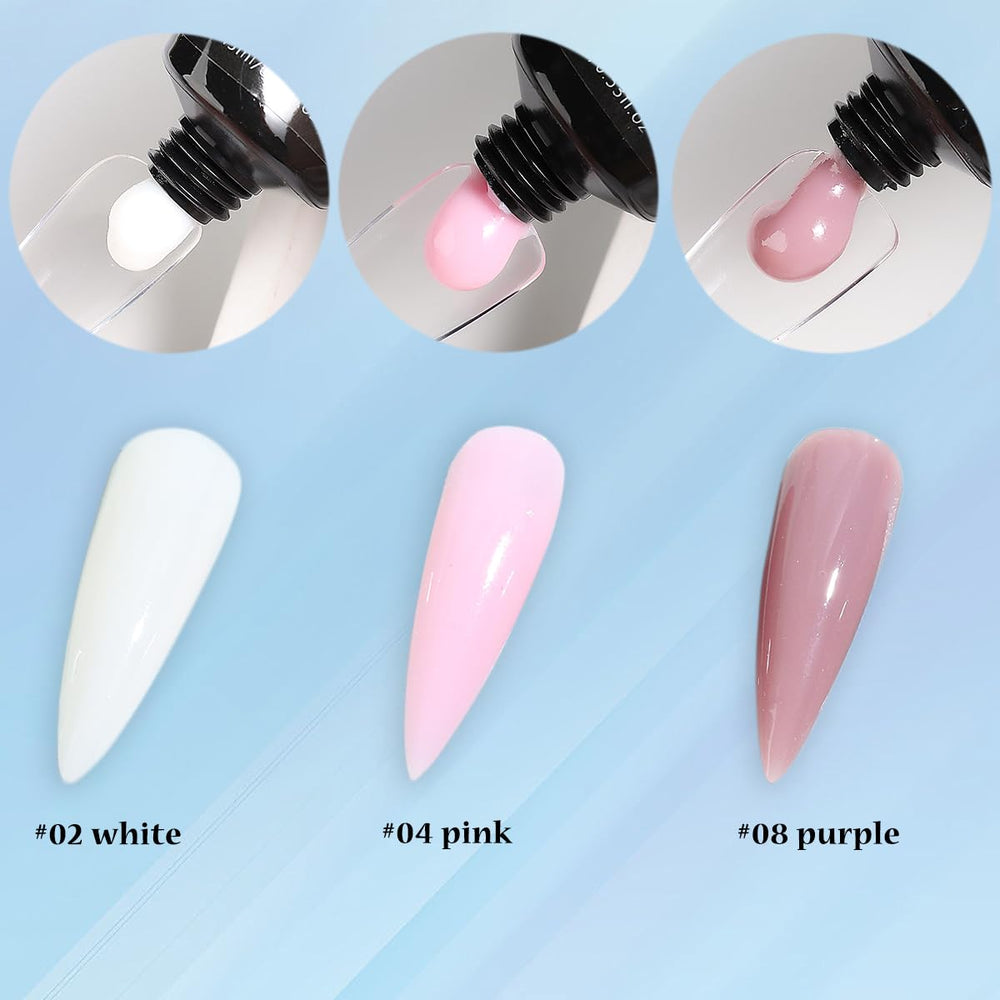 Gel poly Fcozpjk mauve pour fini subtil.