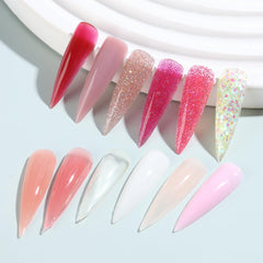 Fcozpjk poly gel kit nude pink for natural-looking length