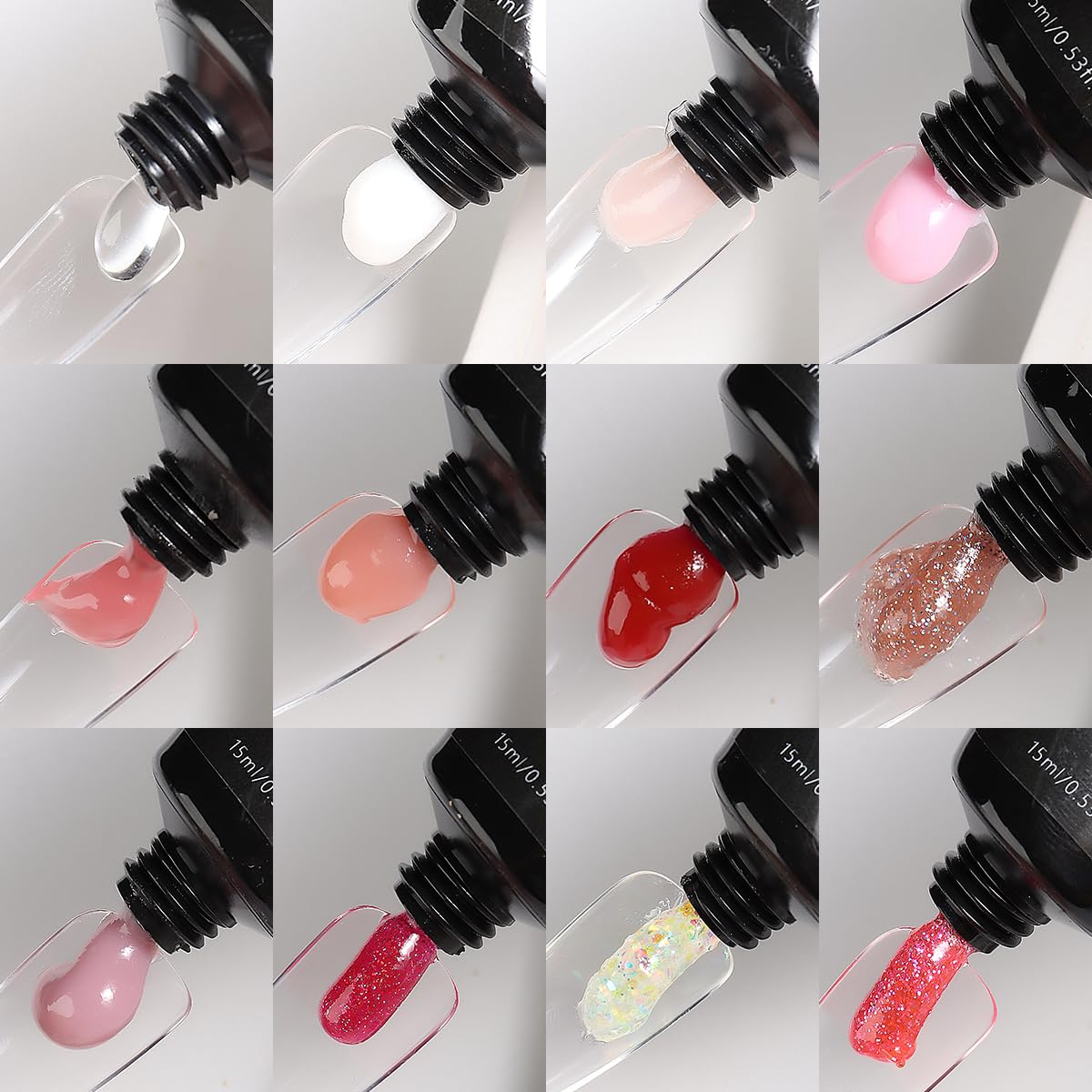Fcozpjk poly gel kit white for crisp French tips and elegance