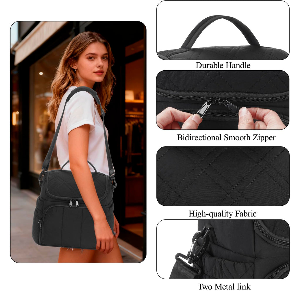 FCQQYWZ Nylon durable et coutures: robustesse et longévité du sac.