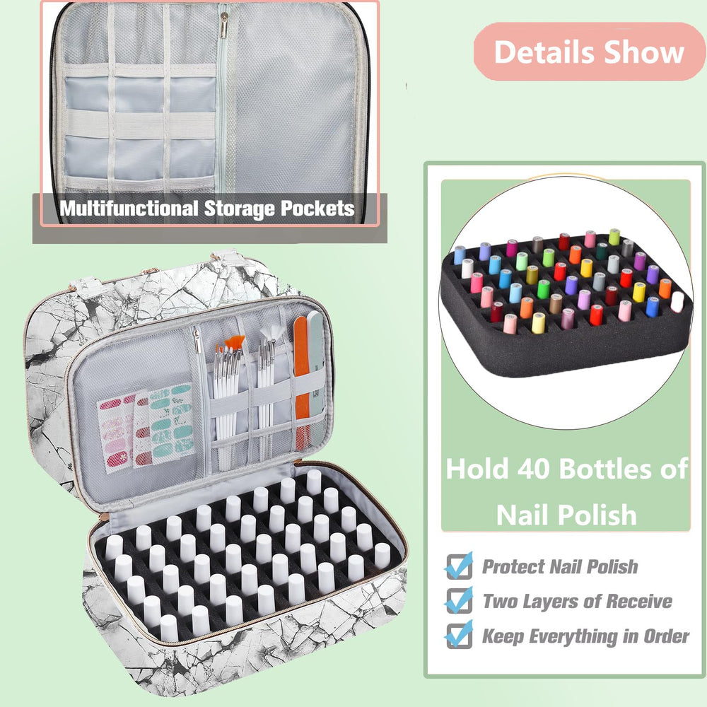 FCQQYWZ Materiau PU croisé durable protégeant le rangement à vernis.