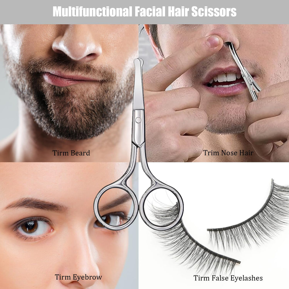 Fcysy ciseaux sourcils et poils nasaux pour un entretien facial précis