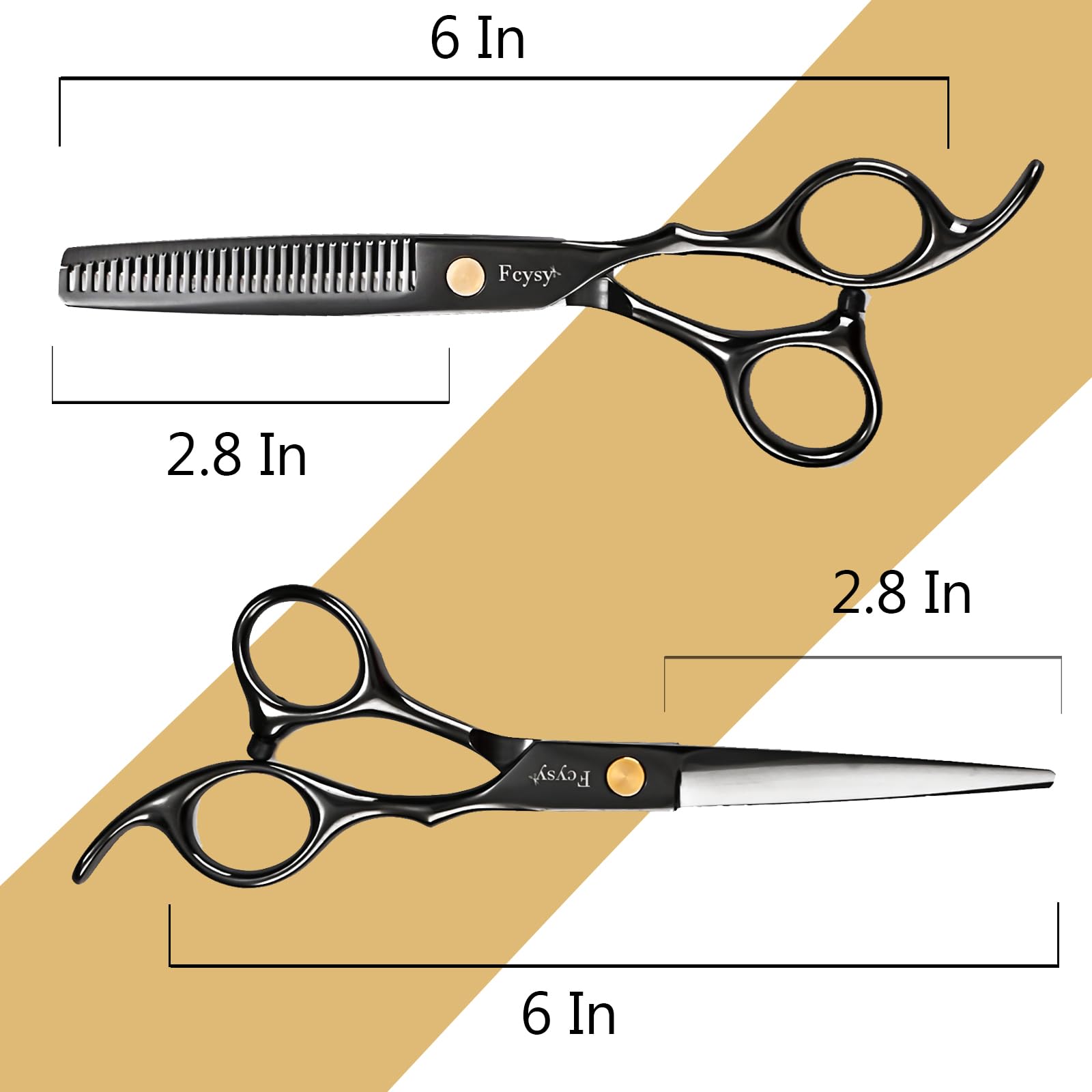 Fcysy ciseaux texturisation cheveux pour affiner les mèches sans abîmer