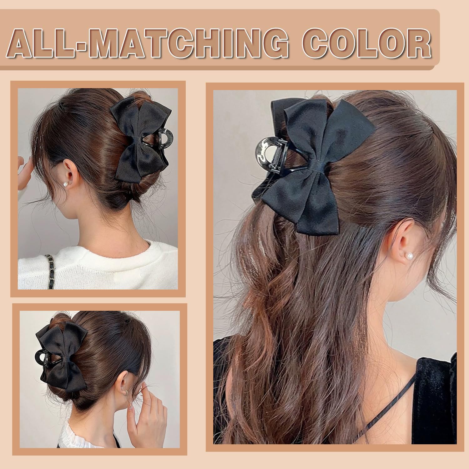 Pinces-cheveux nœud FDBJulyy avec fermeture robuste et durable.
