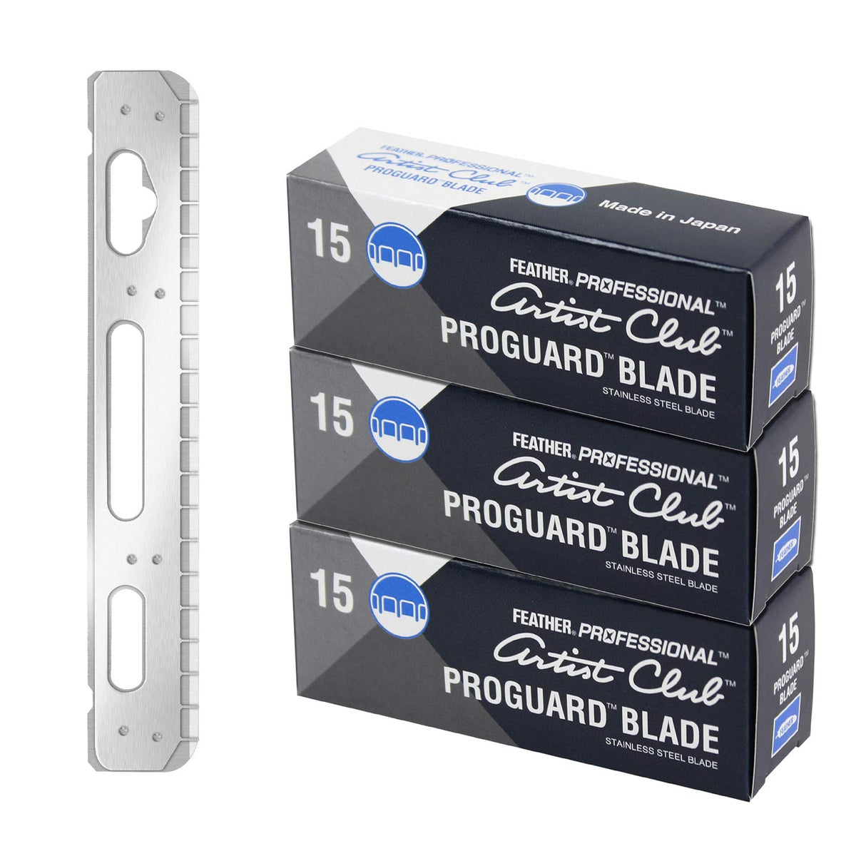 Feather Artiste Club ProGuard, ensemble de 45 lames pour rasage précis