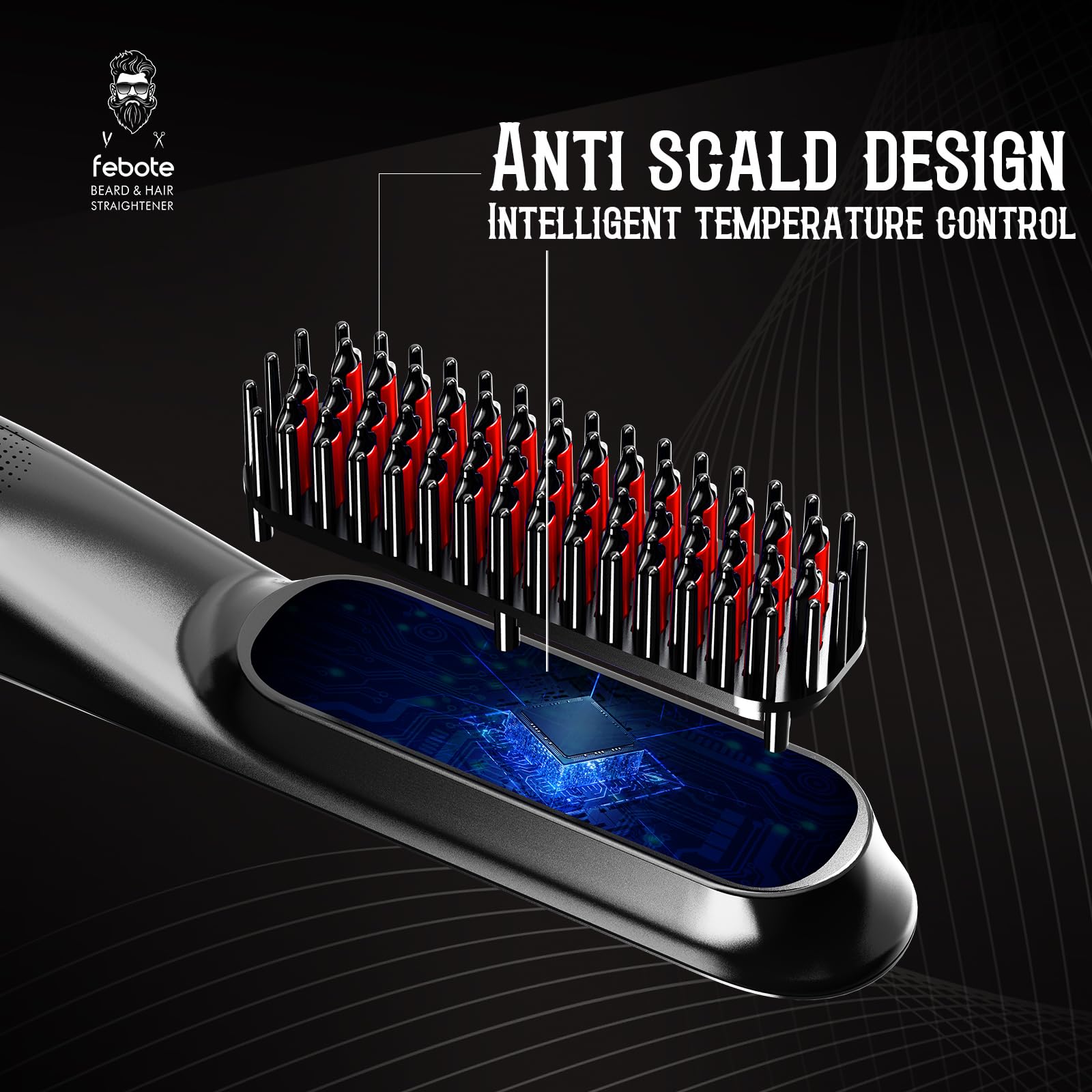 FEBOTE design ergonomique – prise en main confortable pour grooming