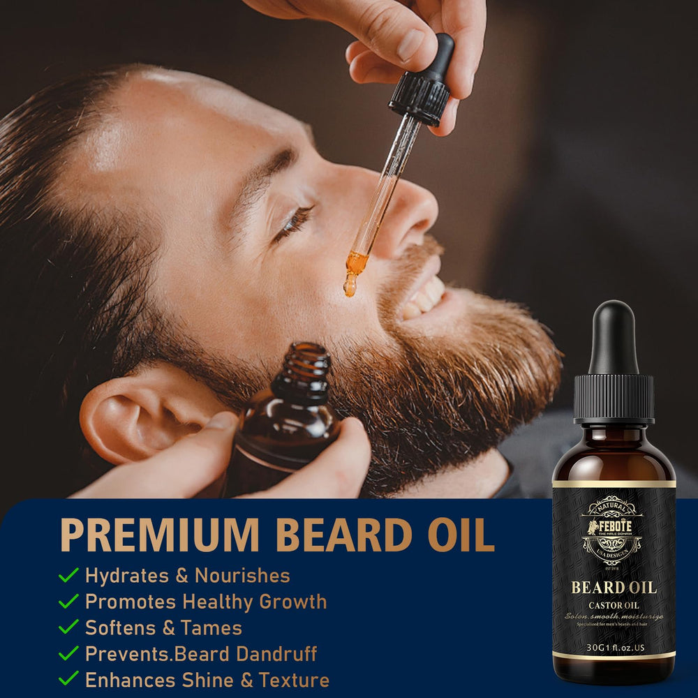 FEBOTE roller massage barbe stimule le cuir chevelu et la circulation.