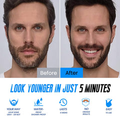 Fedulili: application teinture barbe homme pour une teinte homogène.