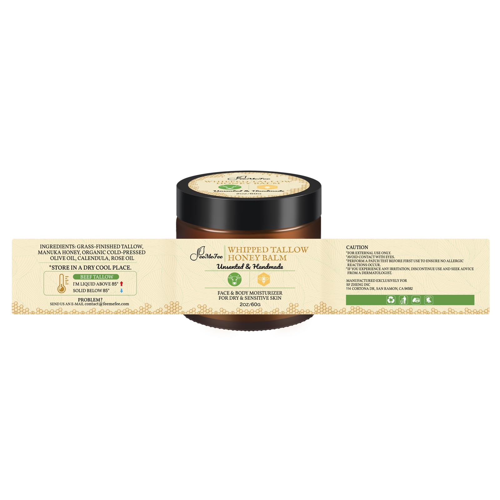 FeeMeFee étiquette bio et ingrédients purs pour une routine peau saine.