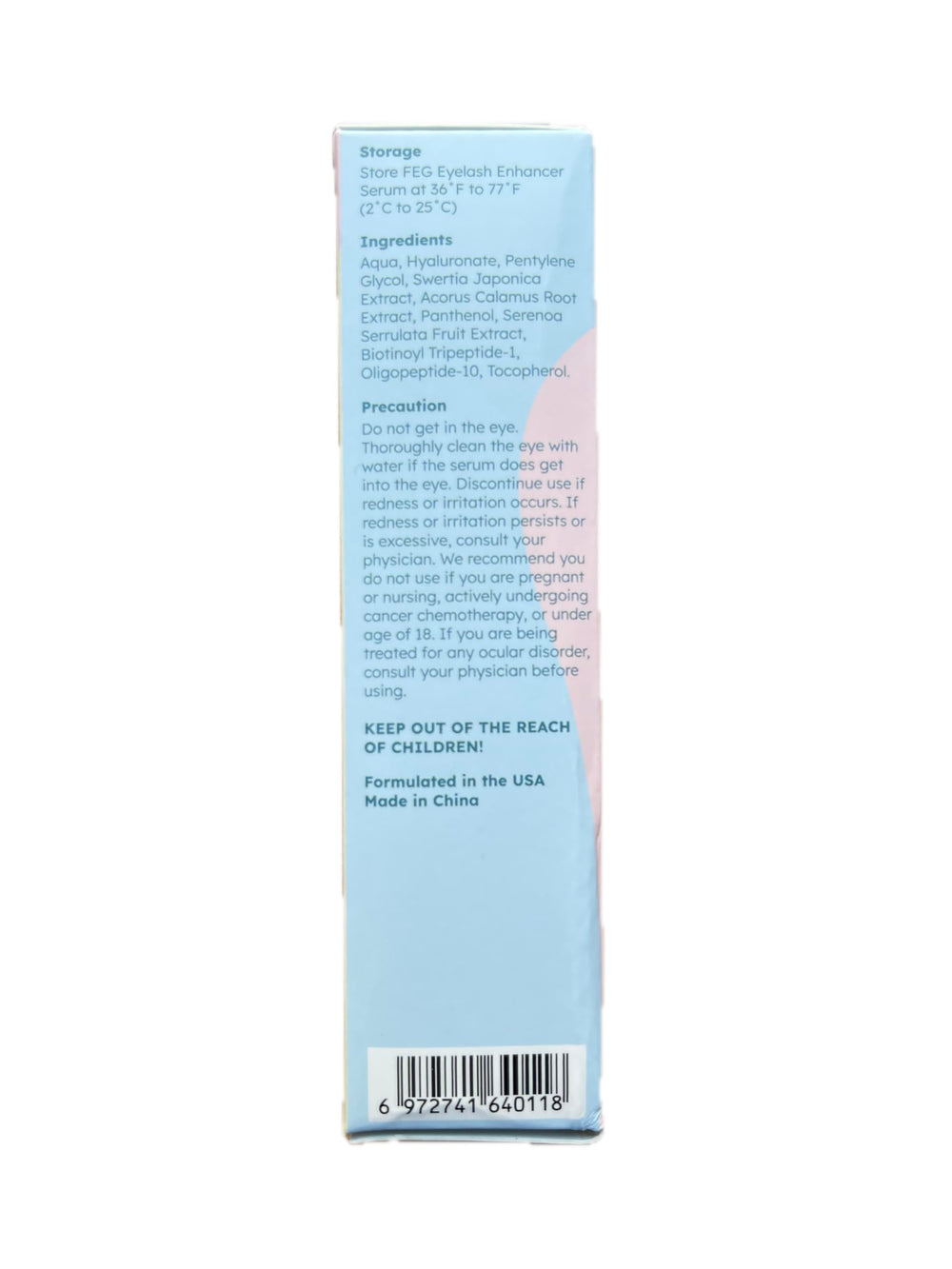 FEG lash/brow care in daily routine.