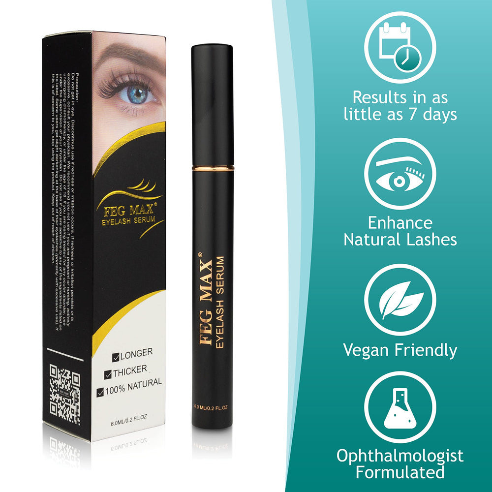 Gros plan sur le sérum FE G Max ciblant les cils