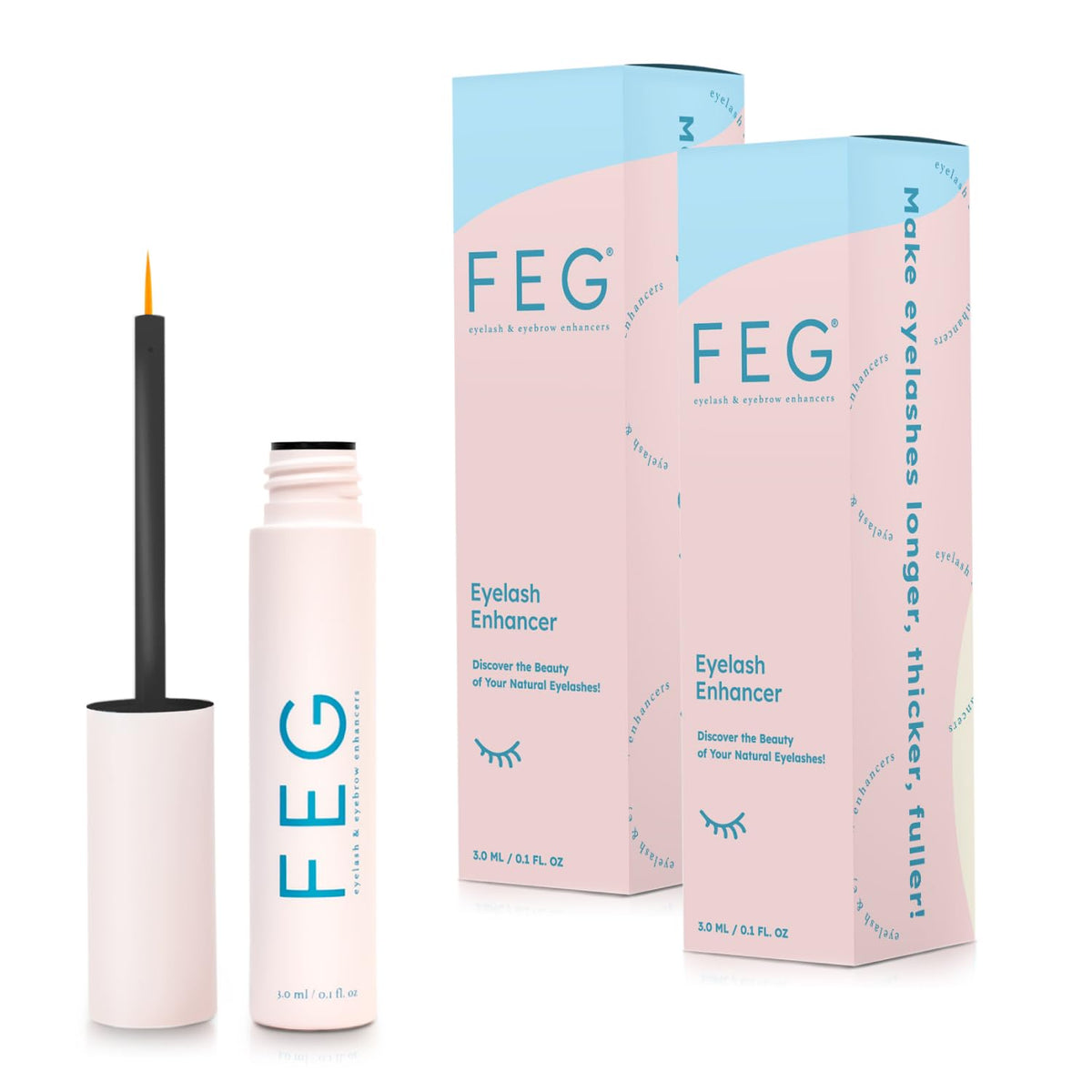 FEG Sérum Cils longs – applicateur précis pour une application facile.