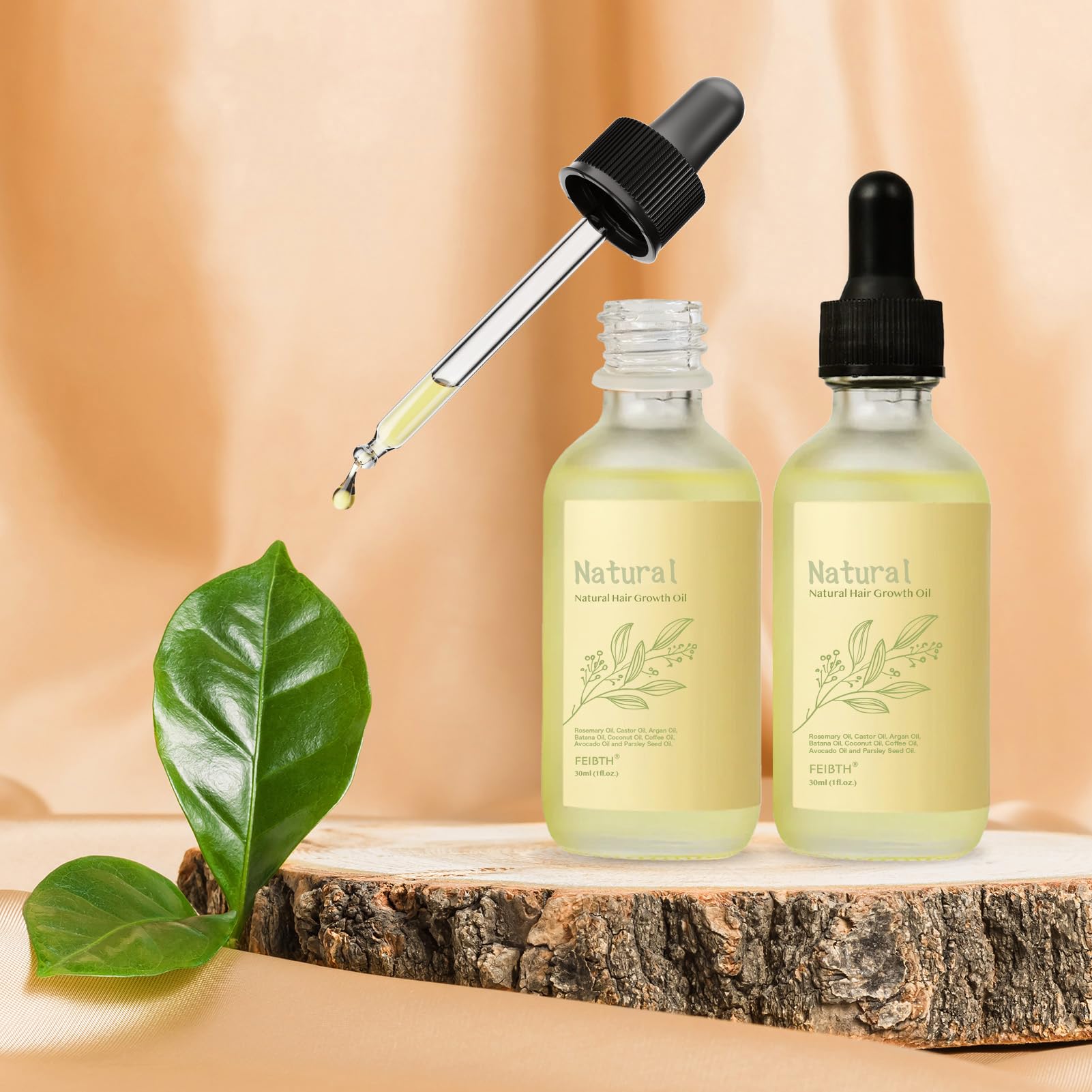 FEIBTH bottle conveys trust while supporting routine hair care at home.