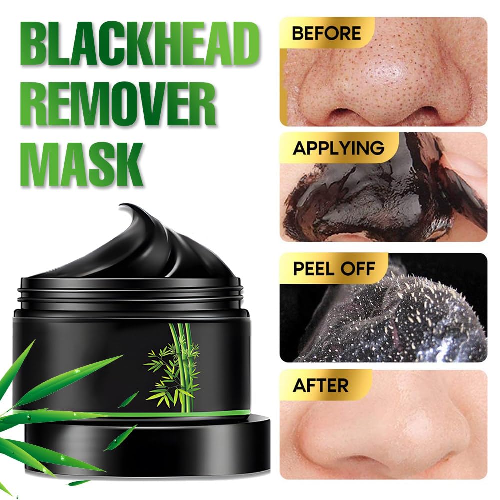FeiCuiYun Charbon Noir Masque Visage: application à décollement facile et extraction en douceur.