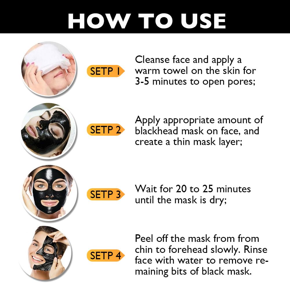 FeiCuiYun Charbon Noir Masque Visage: pores resserrés et impuretés éliminées.