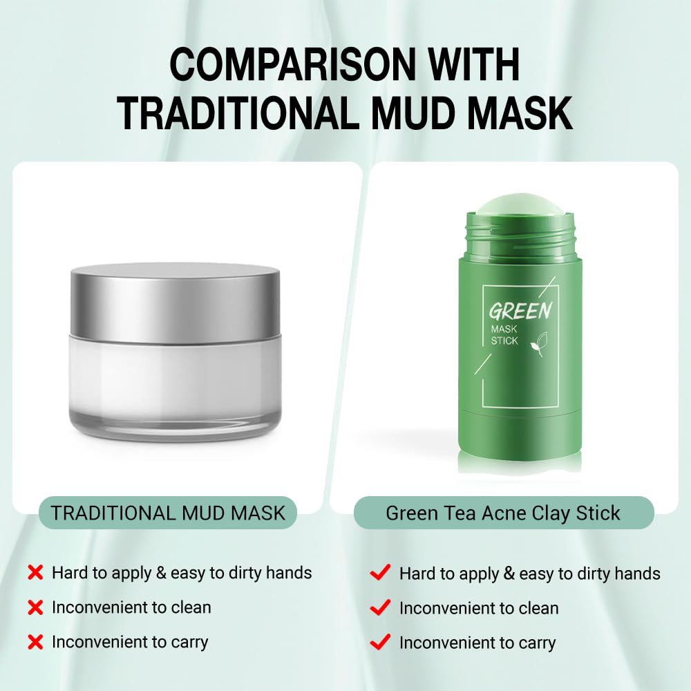 FeiCuiYun Masque Argile Thé Vert étui protège le masque lors des déplacements.