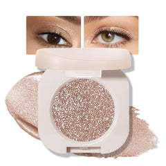 Palette FeiCuiYun avec ombre paillettes brun clair, pour un regard lumineux et longue tenue.
