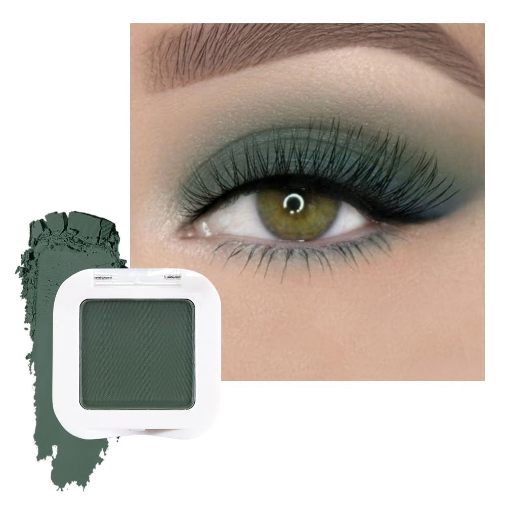 Palette FeiCuiYun ombres mates vert forêt pour un look monochrome intense