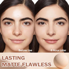 FeiCuiYun Poudre Compacte Matte — texture fine pour une application douce et homogène.