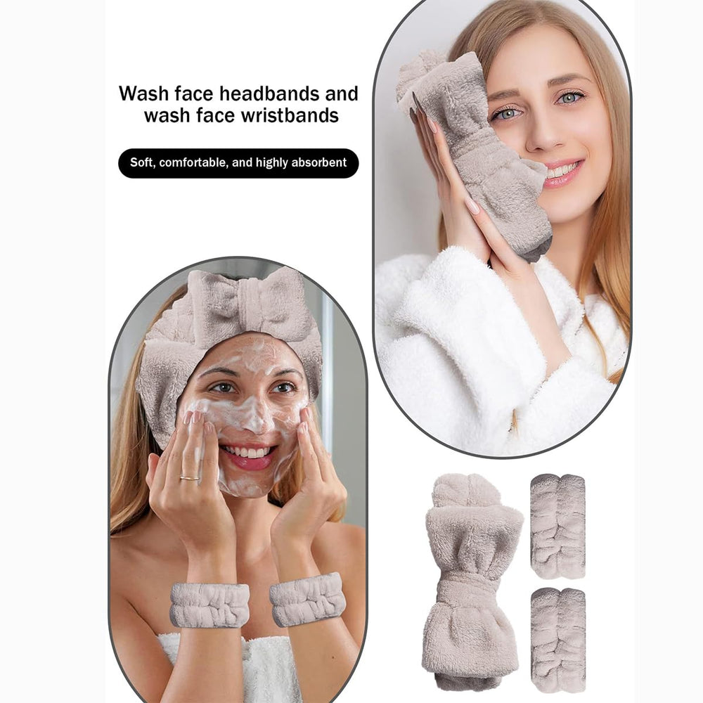 Feijie bandeau-maquillage, bandeau confortable pour préparer et protéger les cheveux.