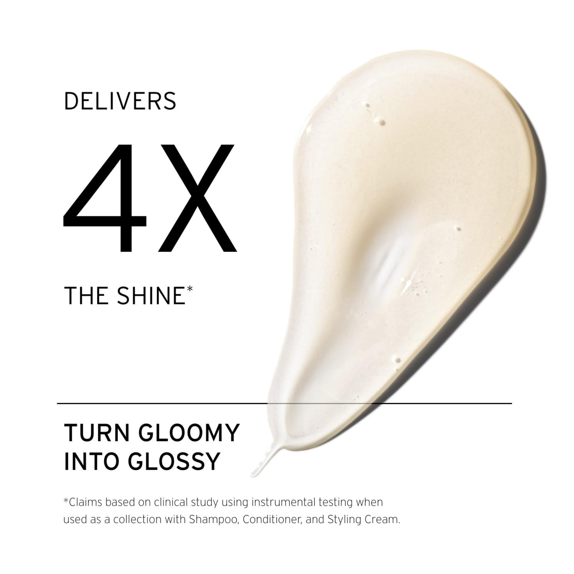 FEKKAI Brilliant Gloss Shampoo : étiquette en gros plan, végan et sans sulfates.
