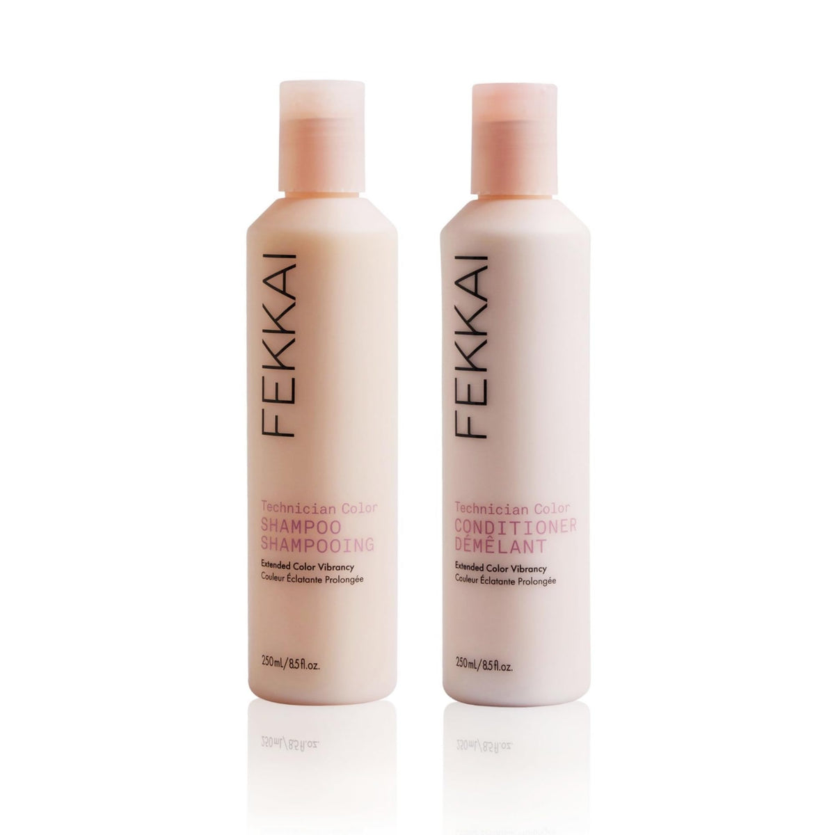 FEKKAI Technician Color Shampoo: bouteille élégante préserve l'éclat des couleurs.