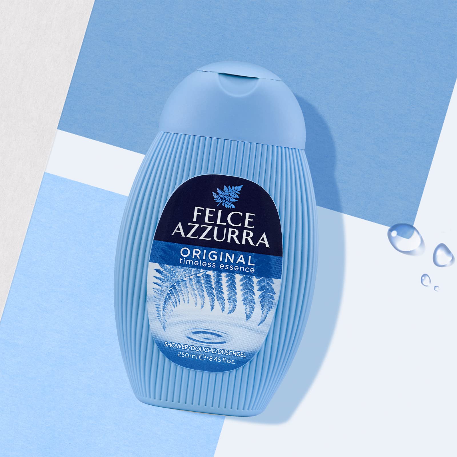 Felce Azzurra Original, brume-olfactive, transforme la douche en rituel sensoriel.