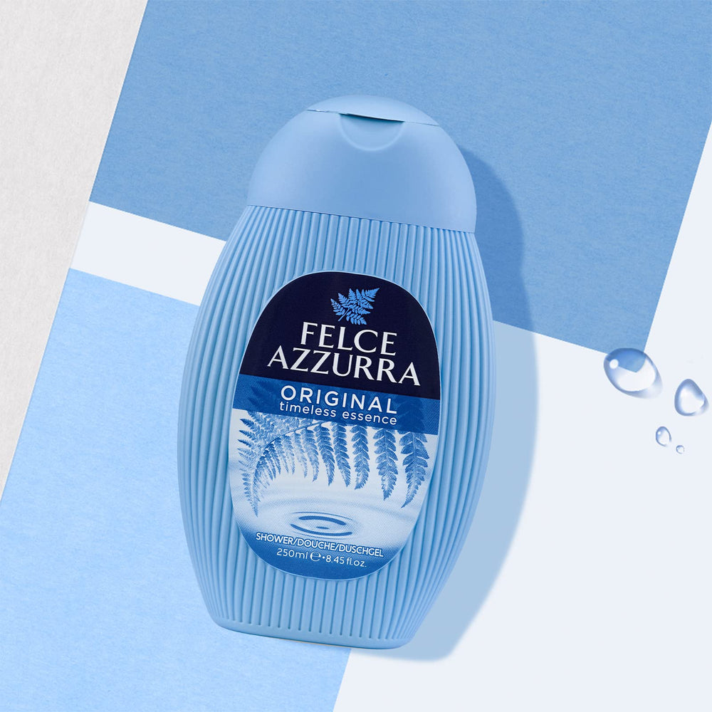 Felce Azzurra Original, brume-olfactive, transforme la douche en rituel sensoriel.