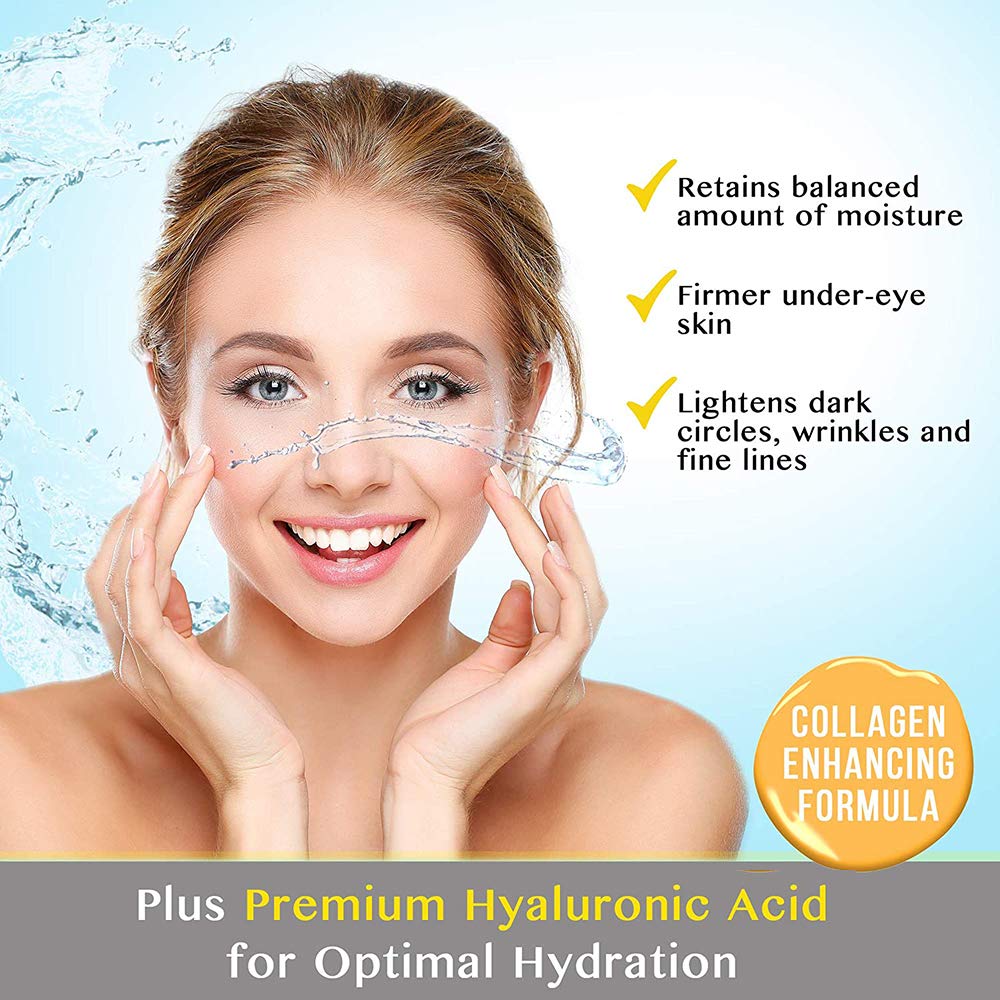Patches yeux Felico - sérum vitamine C, éclaircit légèrement le regard.