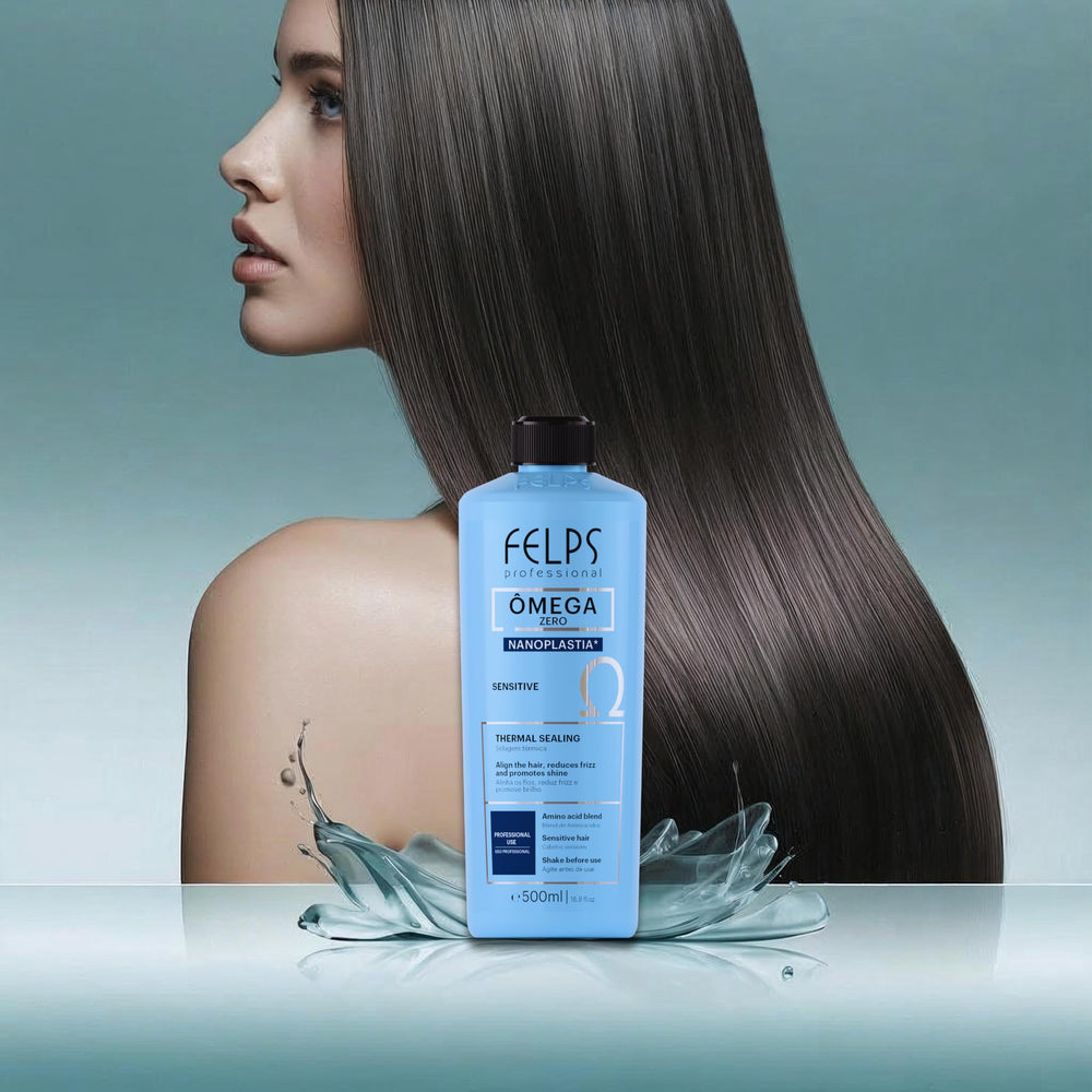 Felps Professional Omega Sensitive, préparation des cheveux pour un résultat lisse et naturel.