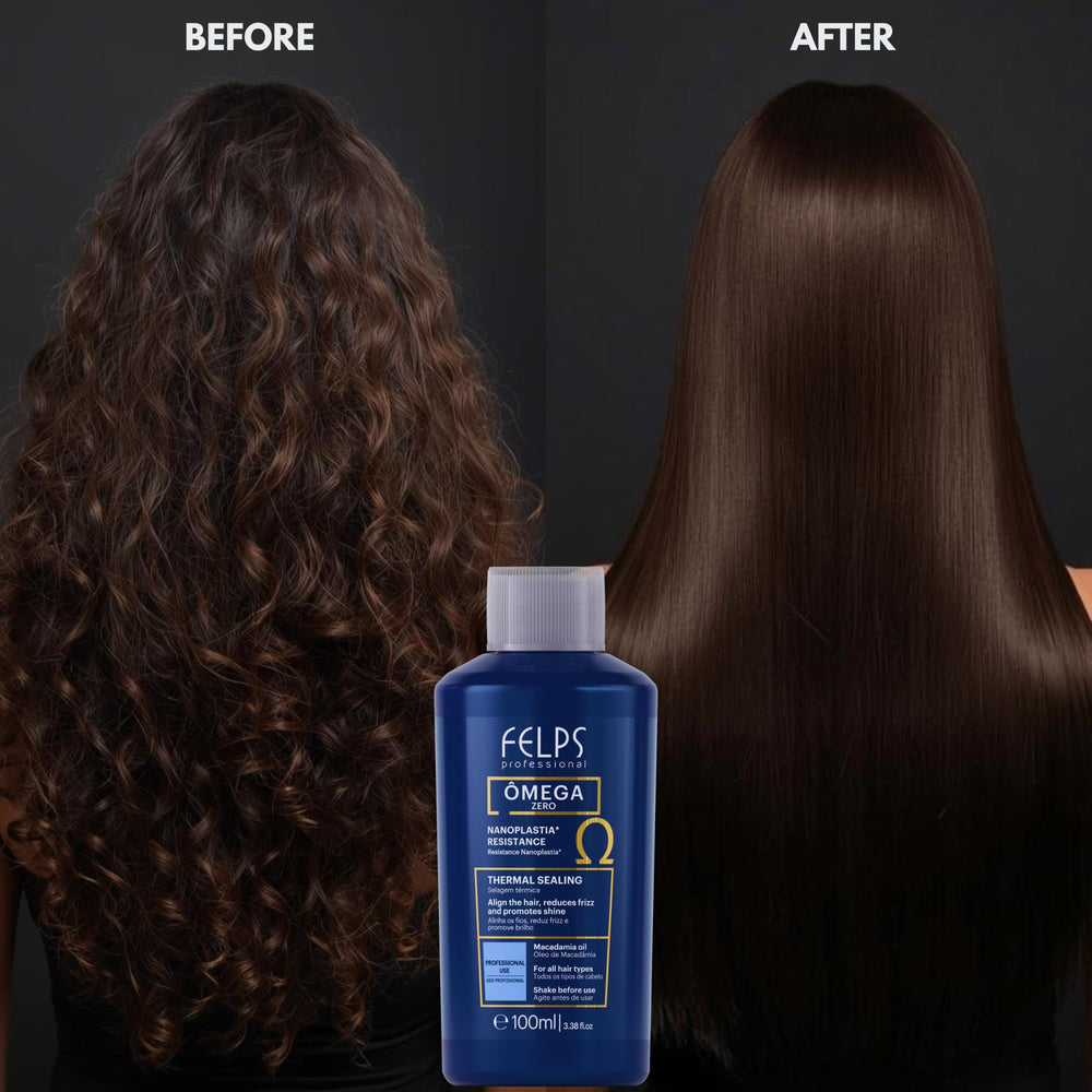 Préparation macadamia Felps Omega Zero Resistance, pour nourrir et lisser les cheveux.