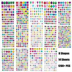 FEMBW paillettes autocollantes carrés pour ongles et décorations, effet scintillant.