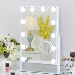 Miroir FENCHILIN avec lumière intégrée pour un maquillage précis.