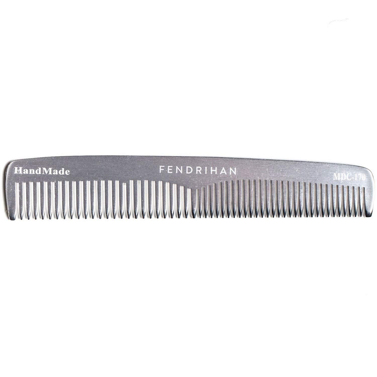 Peigne Fendrihan à dents arrondies en métal, pour un dénouage en douceur et sans tiraillement.