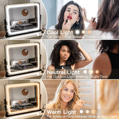 Miroir FENNIO avec contrôle tactile pratique et rapide