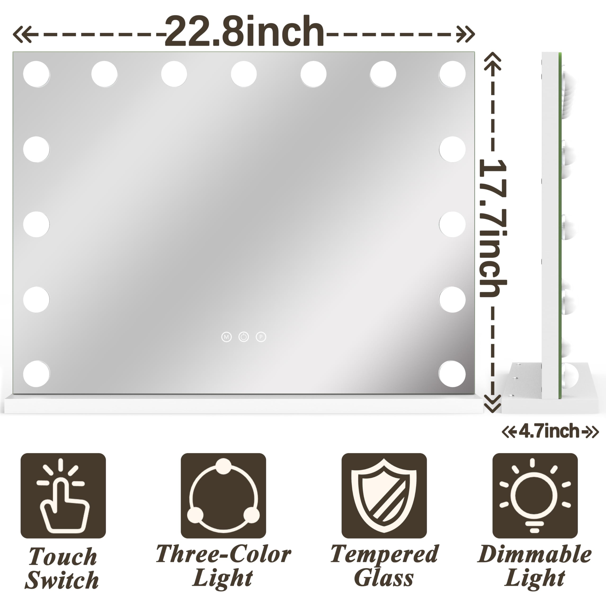 Miroir FENNIO Hollyhood comme cadeau idéal pour anniversaires