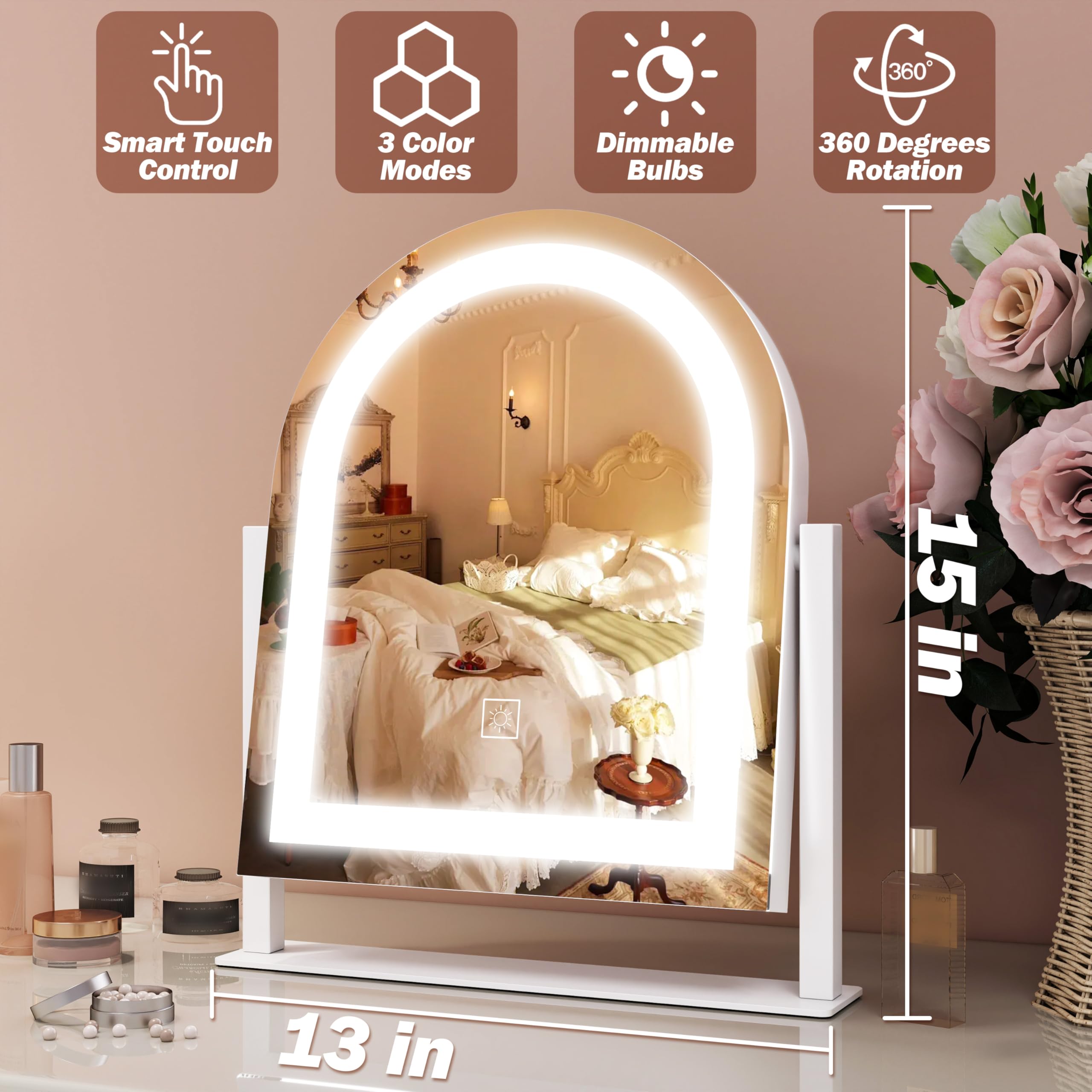 Cadre en aluminium robuste du miroir FENNIO