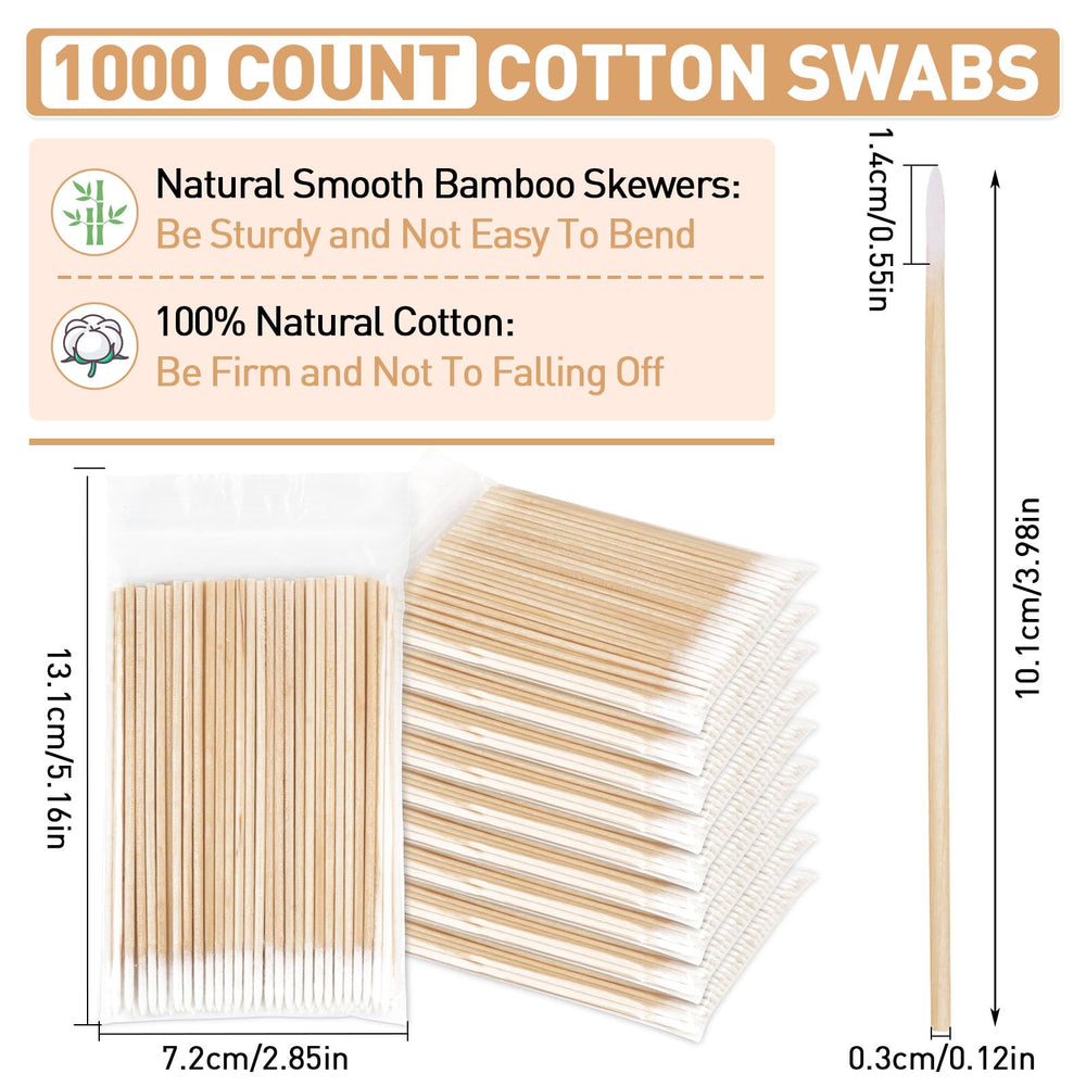 Applicateur coton Fenshine à tête pointue pour retouches précises.