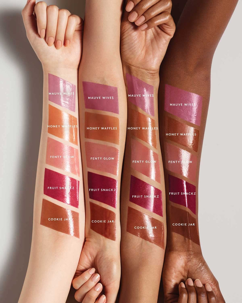 Teinte Fenty Glow adaptée à un look naturel ou audacieux.