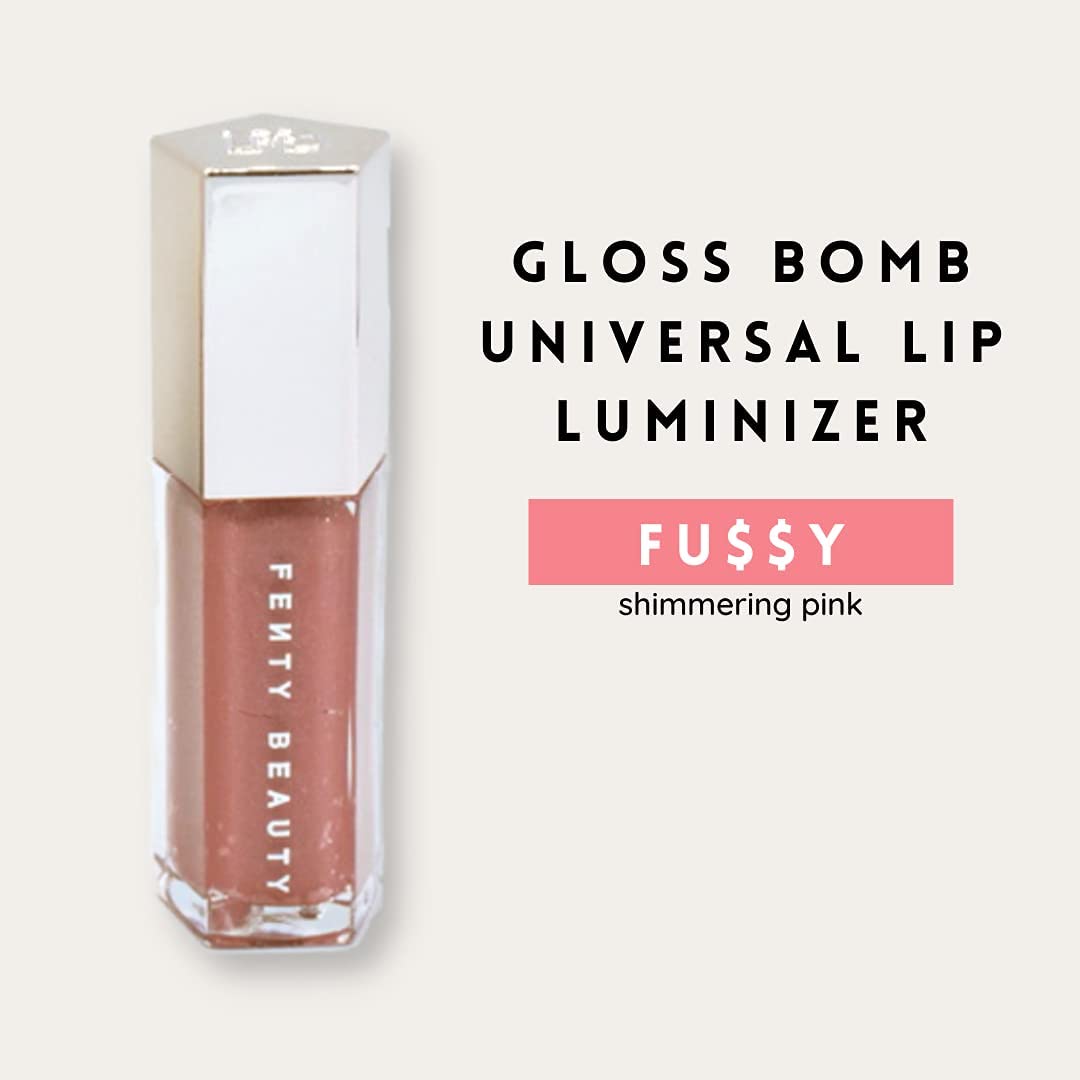 Texture légère sans collant pour un fini naturel avec Fenty Beauty Gloss Bomb.