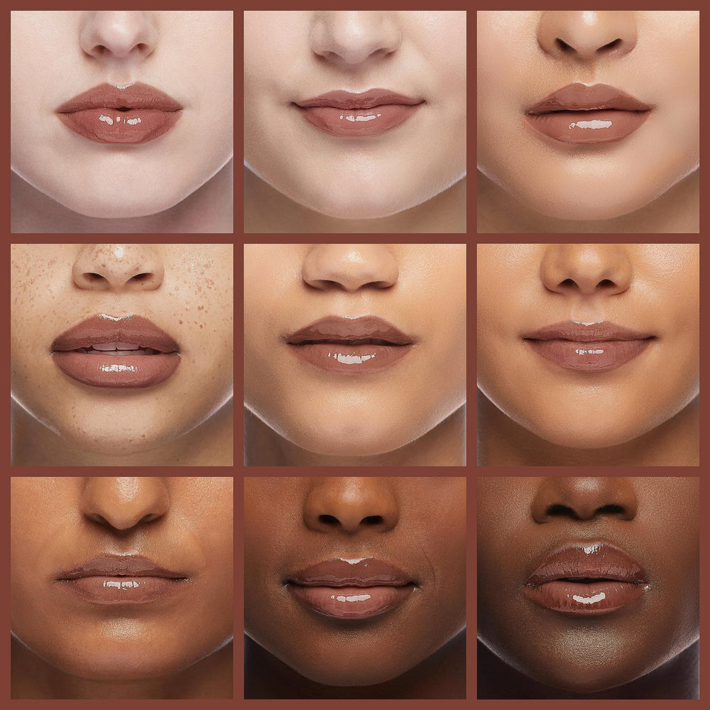Gloss Bomb Fenty Beauty – Packaging rosé élégant et moderne.