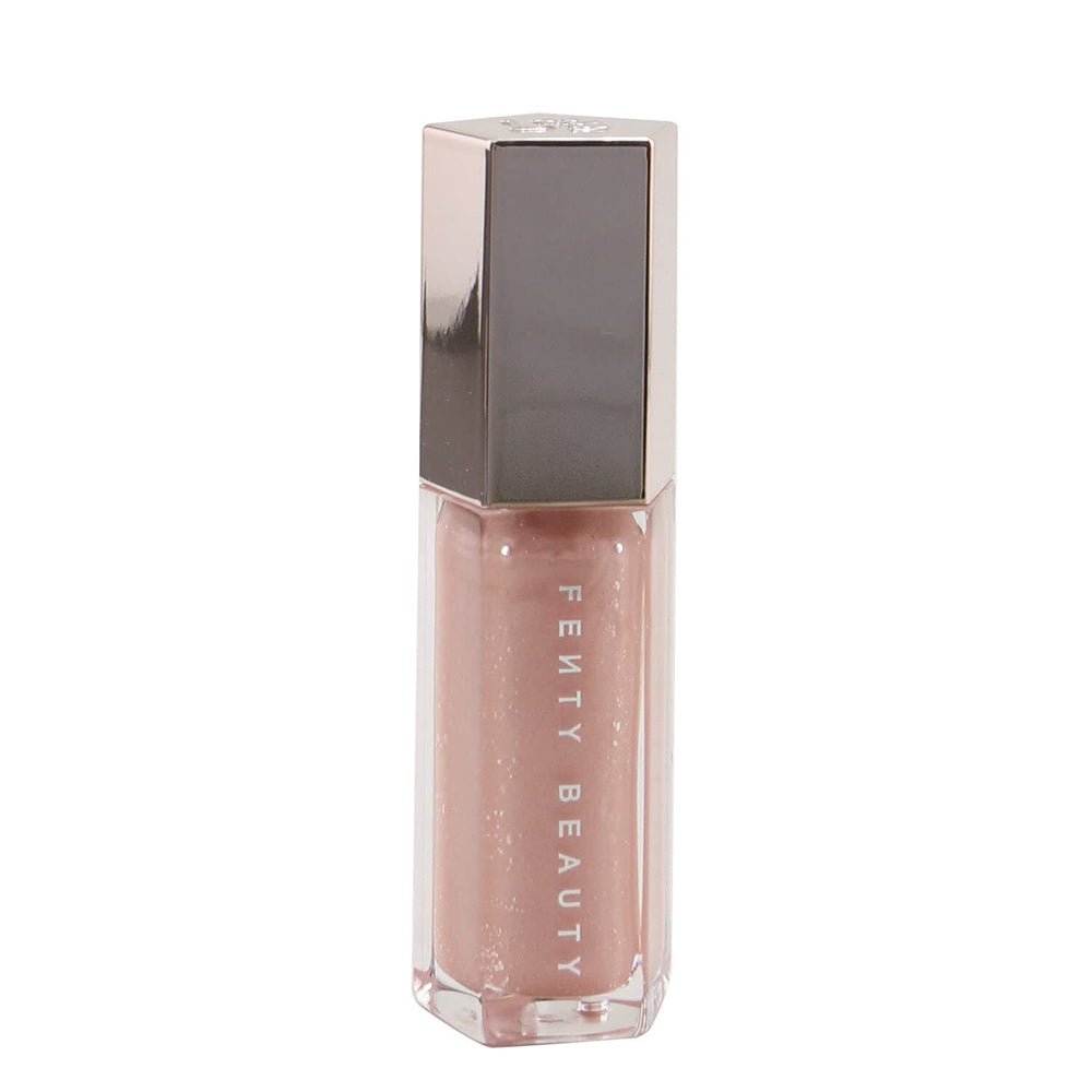 Fenty Beauty Gloss Bomb Sweetmouth sur bouteille lumineuse, brillance longue durée