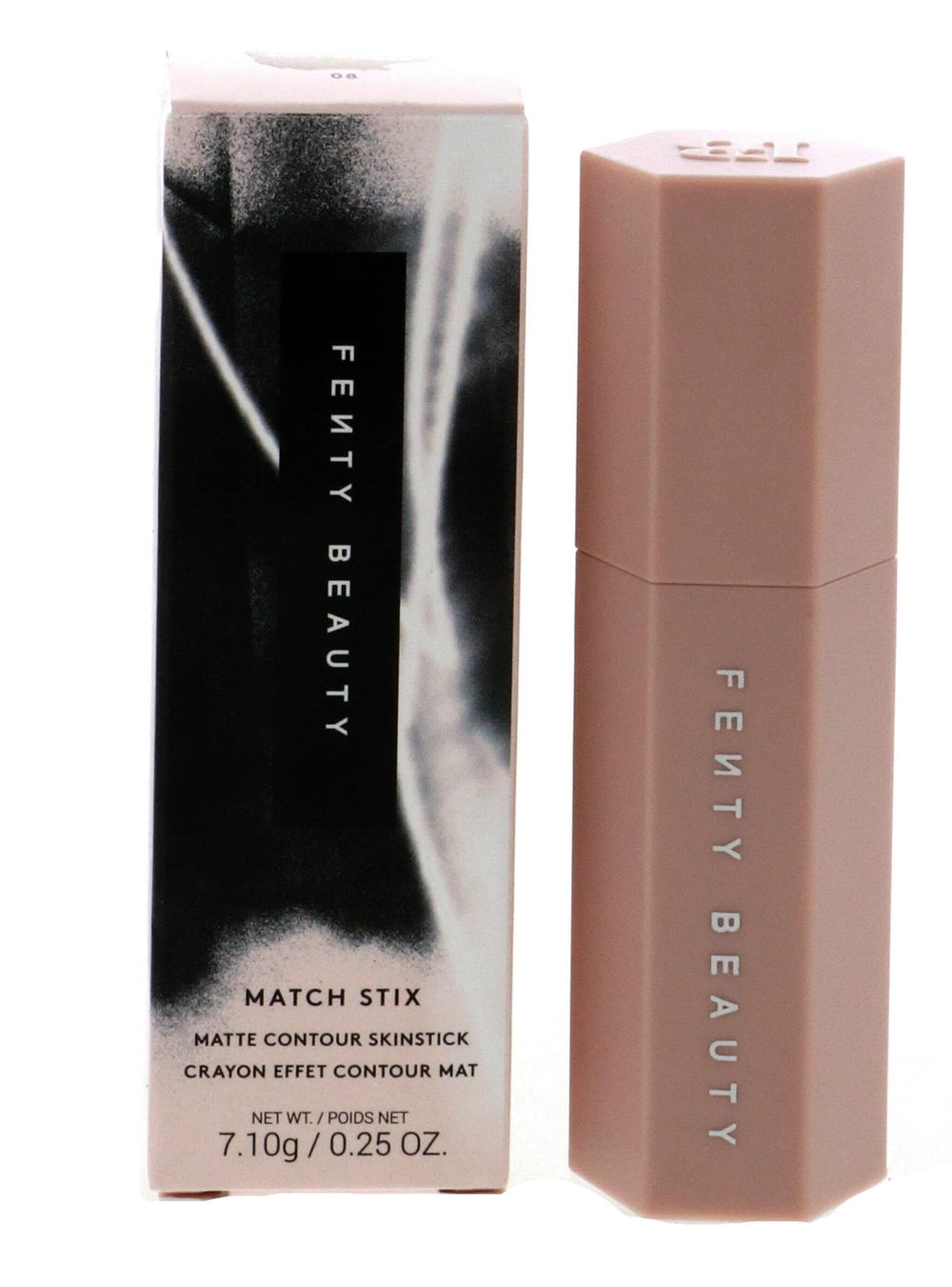Fenty Beauty Match Stix Contour Soft Amber - emballage compact prêt pour le voyage, contour discret.