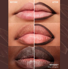 Trace'd Out de Fenty Beauty, finition velours framboise, application douce et uniforme.