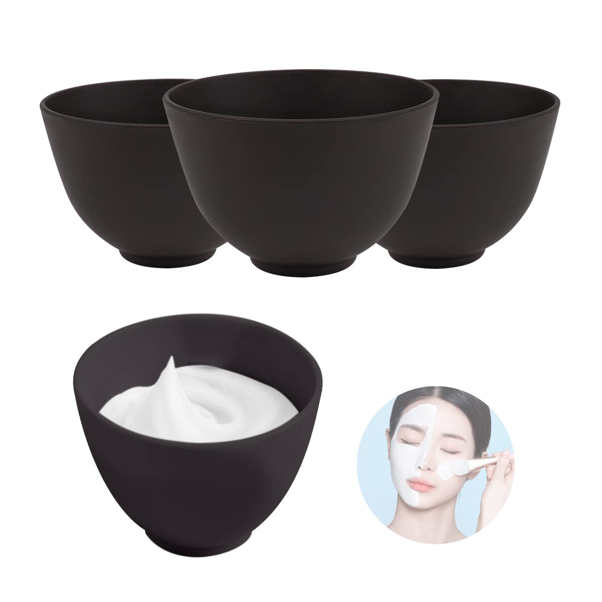 Bol silicone FERCAISH pour masques faits maison, douceur et résistance.