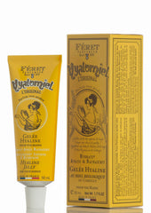 Feret Parfumeur Le Hyalomiel – Bouteille rose poudré, hydratation légère pour peau sèche.